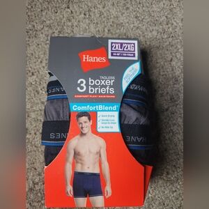 Hanes Black Boxer Briefs ComfortFlex Waistband